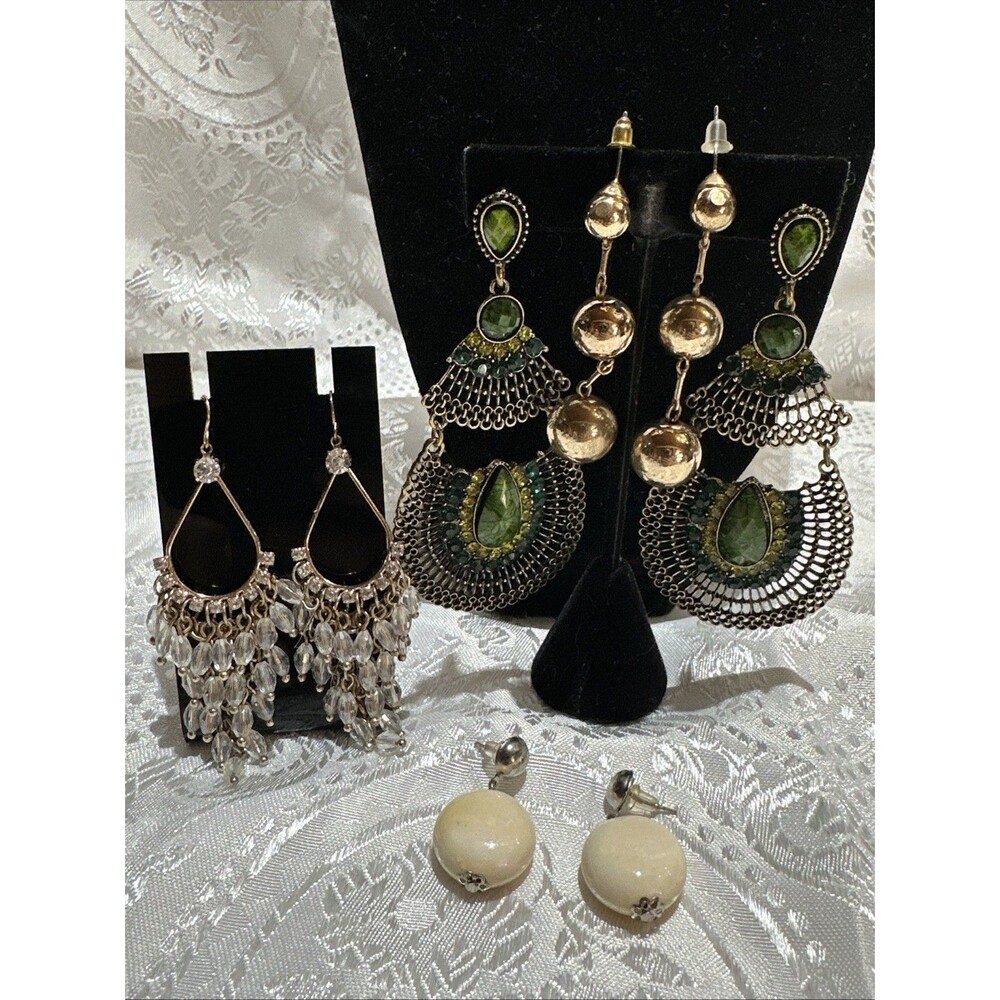 Earrings Lot Set Of 4 Varieties